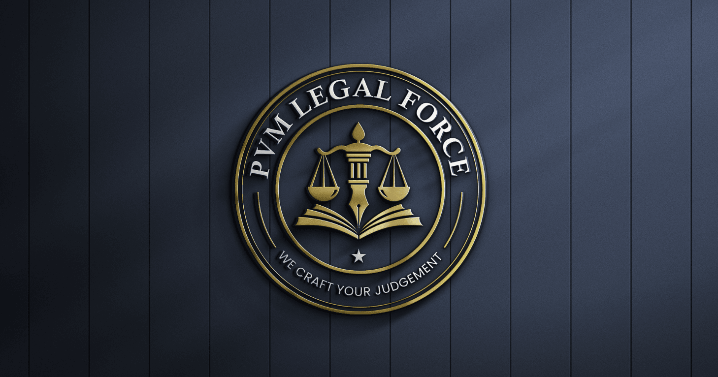 Logo design for PVM Legal Force